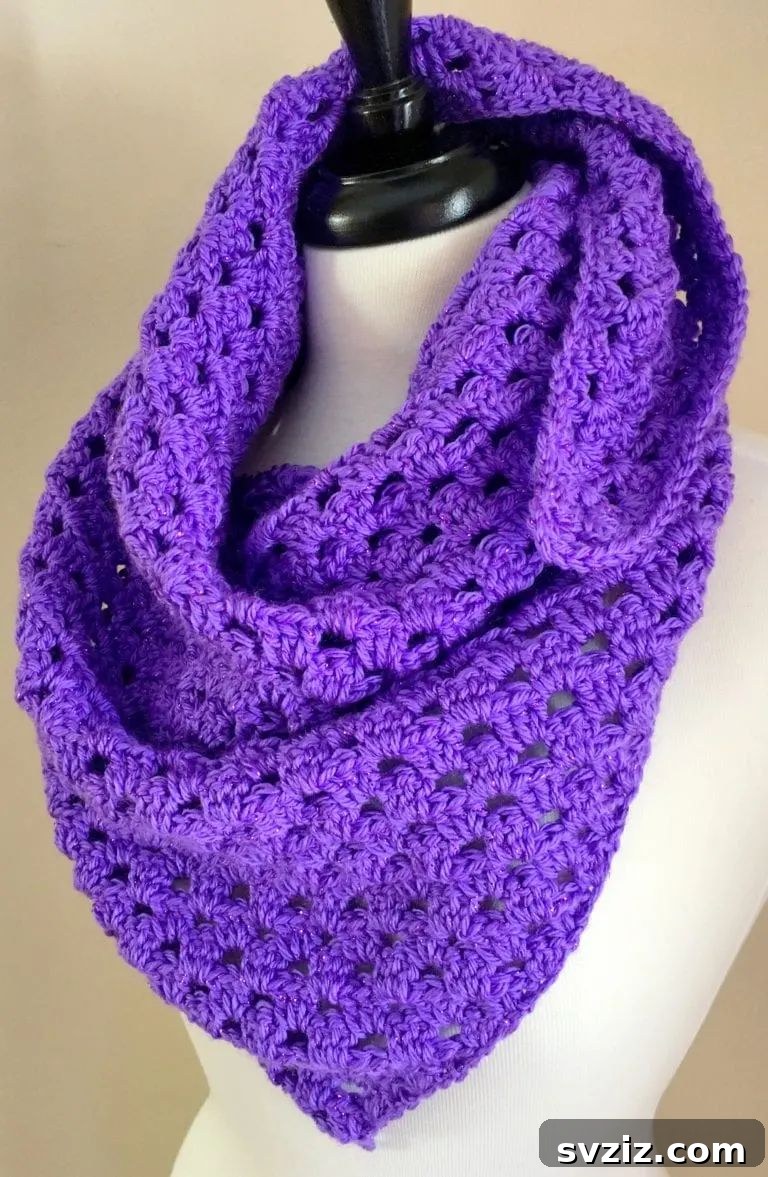 41 Delightfully Easy Crochet Makes 23 Triangle Scarf