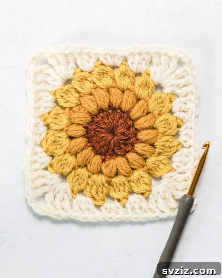 41 Delightfully Easy Crochet Makes 34 sunflower
