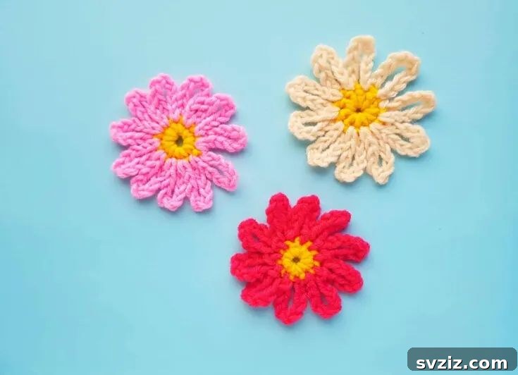 41 Delightfully Easy Crochet Makes 37 Simple Flowers