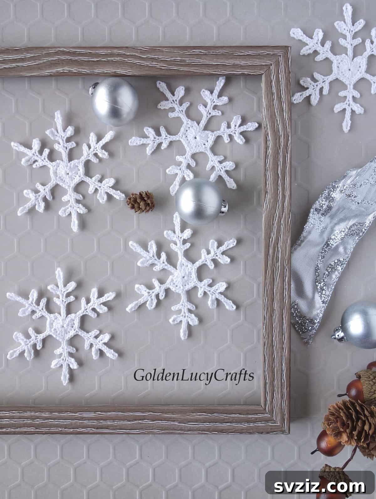 41 Delightfully Easy Crochet Makes 40 snowflakes