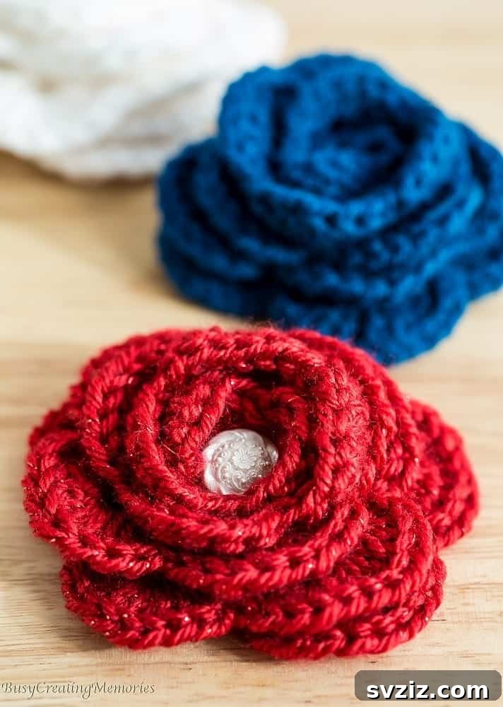 41 Delightfully Easy Crochet Makes 10 Crocheted Rose