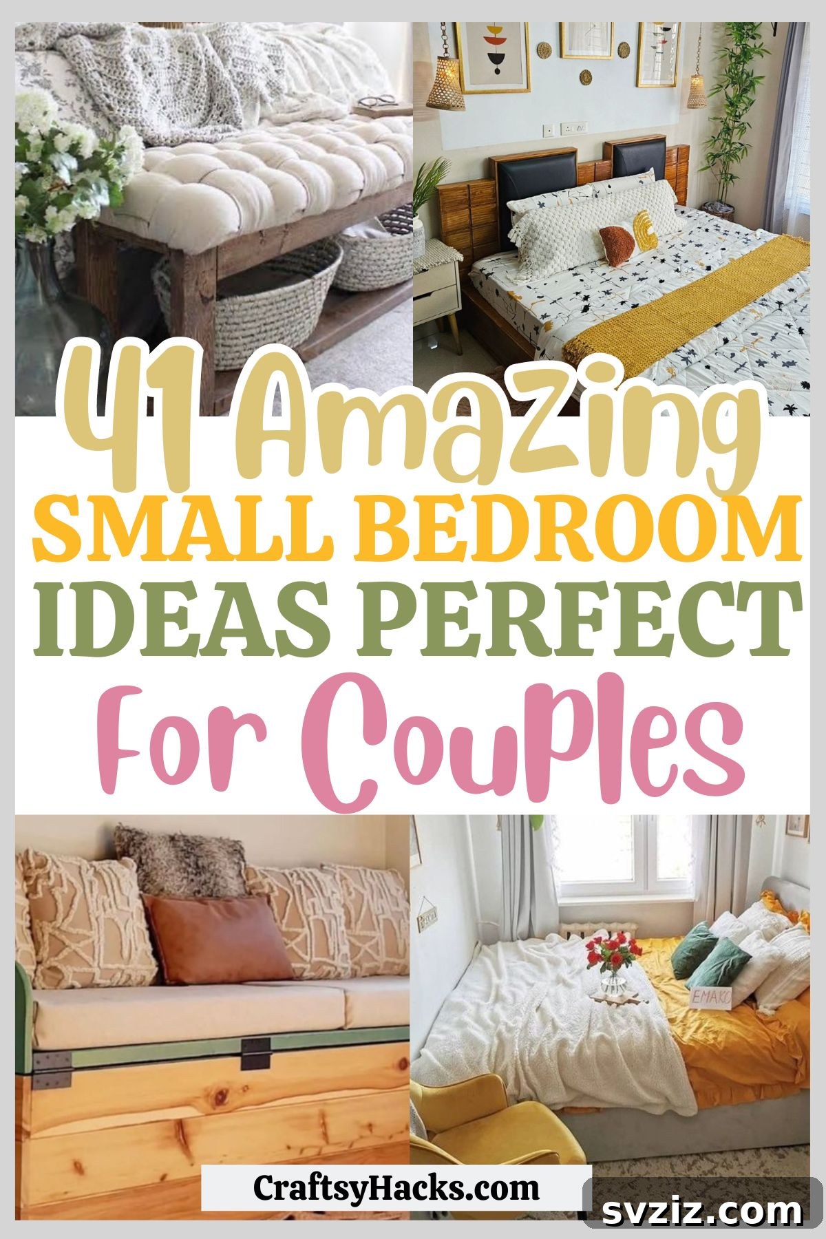 Smart Space Solutions for Couples Bedrooms 2 Small Bedroom Ideas for Couples: Discover cozy and smart solutions to maximize space and create a beautiful retreat. Explore stylish storage, organization, and furniture arrangements tailored for couples in small rooms.