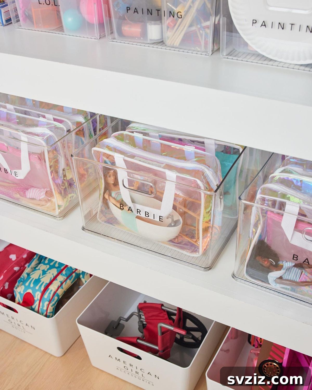 Smart Solutions to End Toy Mess Once and for All 16 Transparent/Iridescent Bags