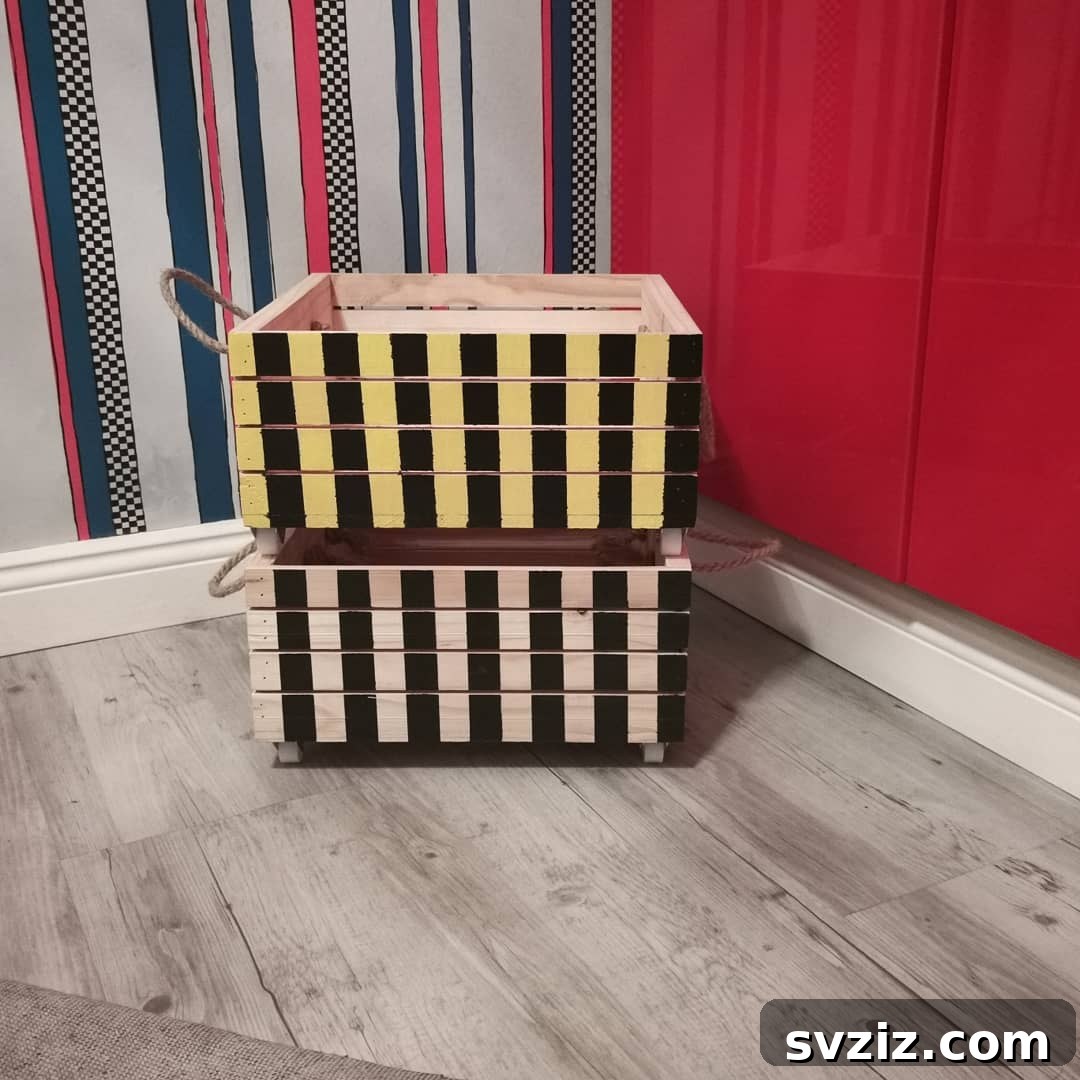 Smart Solutions to End Toy Mess Once and for All 19 wooden crates