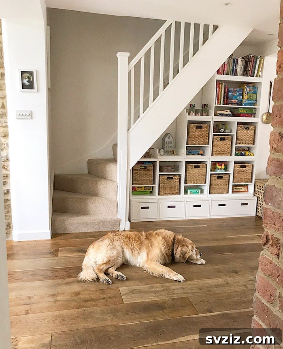 Smart Solutions to End Toy Mess Once and for All 29 Under-stairs storage system