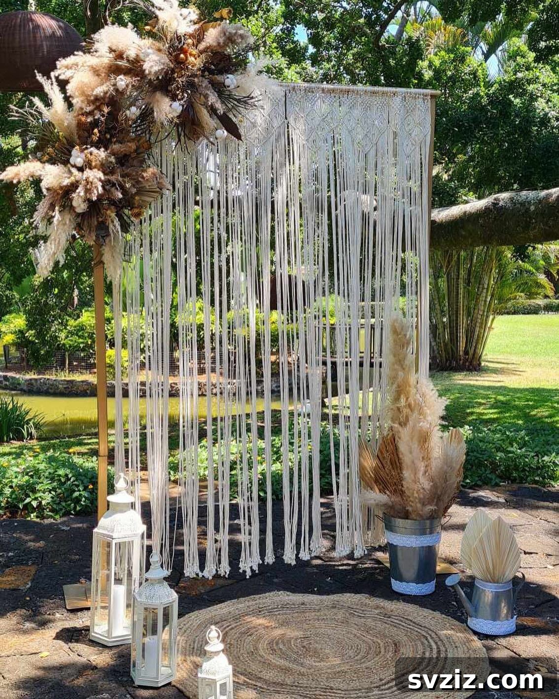 Frugal Fabulous Wedding Decor Hacks for Any Budget 19 Macrame Backdrop