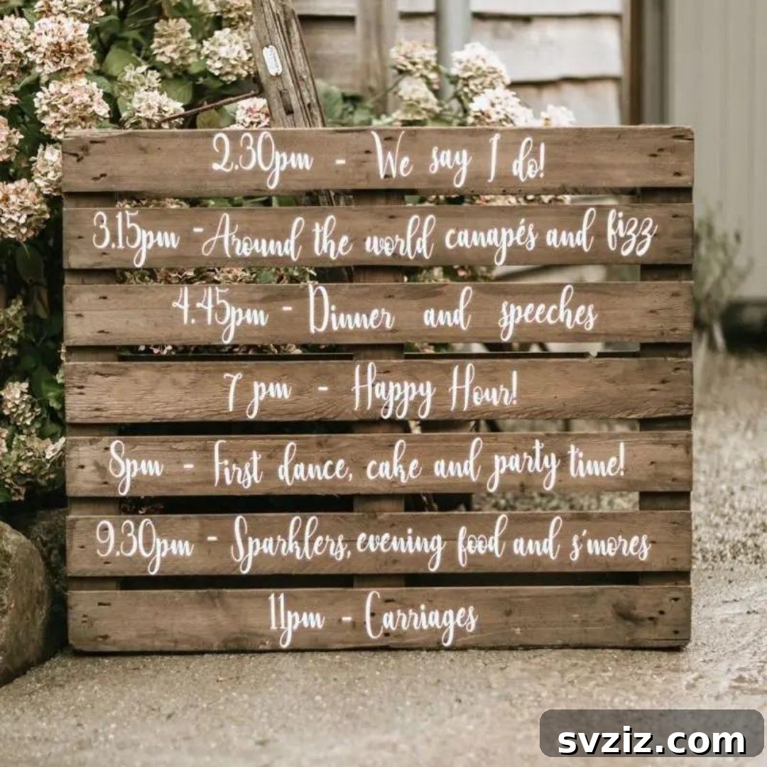 Frugal Fabulous Wedding Decor Hacks for Any Budget 24 Rustic Wooden Sign