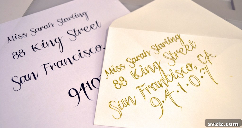 Frugal Fabulous Wedding Decor Hacks for Any Budget 33 DIY Wedding Invite Calligraphy