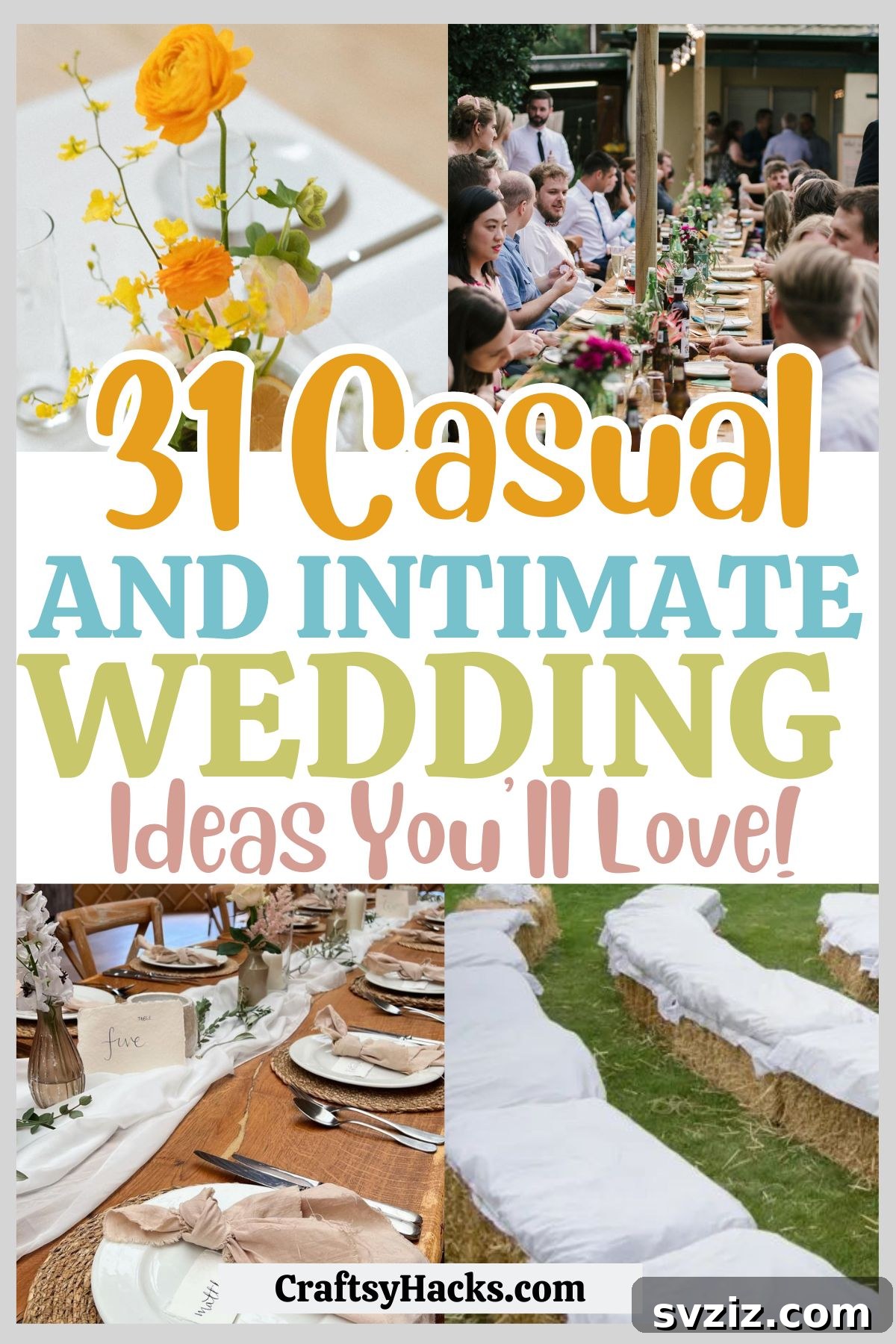 Easy Breezy Weddings: Ideas for Unfussy Couples 2 Casual Wedding Ideas for low key couples