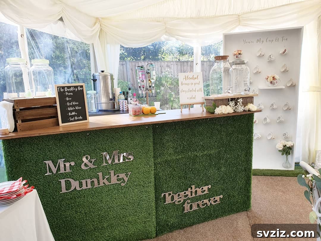 Easy Breezy Weddings: Ideas for Unfussy Couples 7 DIY Wedding Bar