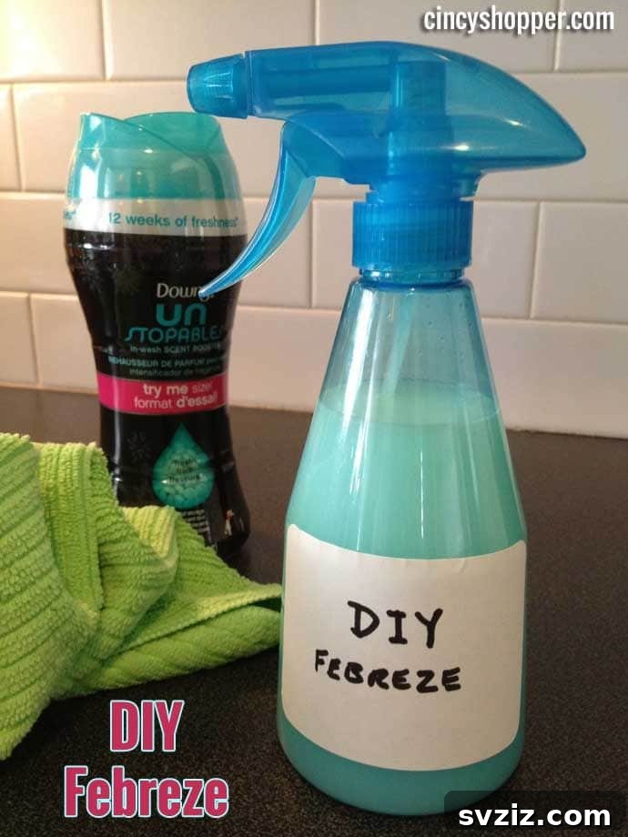 10 Genius Ways to Make Your Home Smell Irresistible 10 DIY Febreze - Homemade Fabric Freshener Recipe
