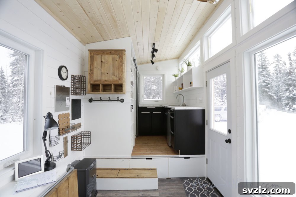 Ingenious Storage Hacks from Tiny Homes 10 Drawers Under Kitchen Floor in a Tiny House