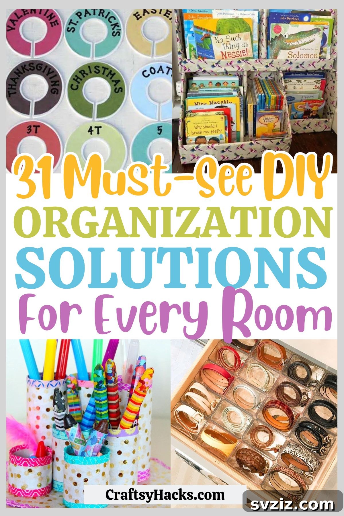 DIY Organization solutions for every room