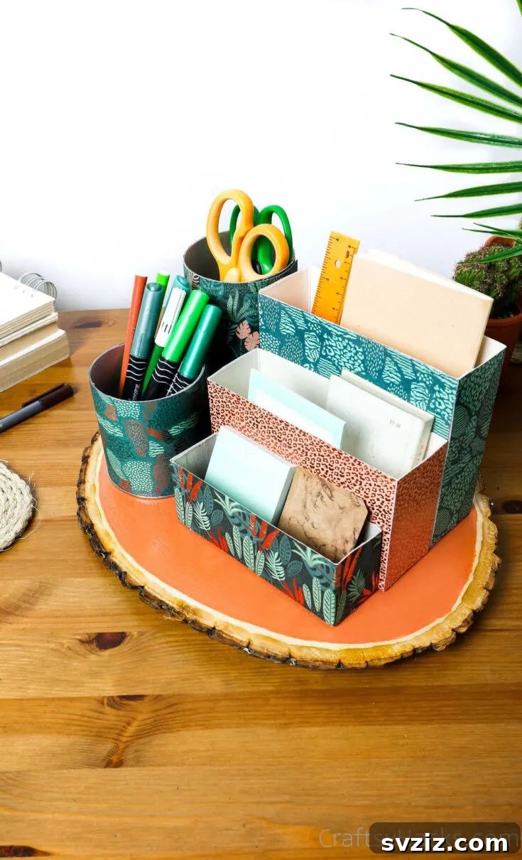 DIY Desk Organizer