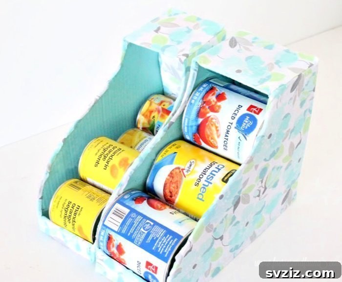 DIY Can Organizer for Pantry