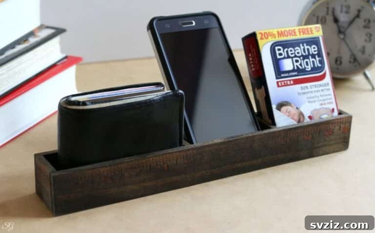 DIY Nightstand Organizer