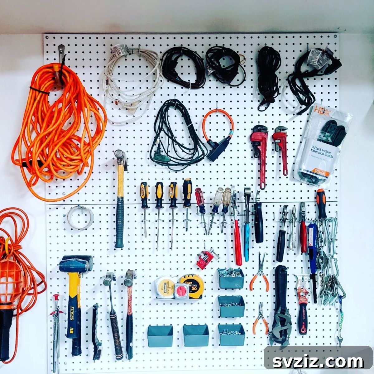 31 Genius Vertical Storage Hacks 3 Pegboard for efficient tool organization in a garage