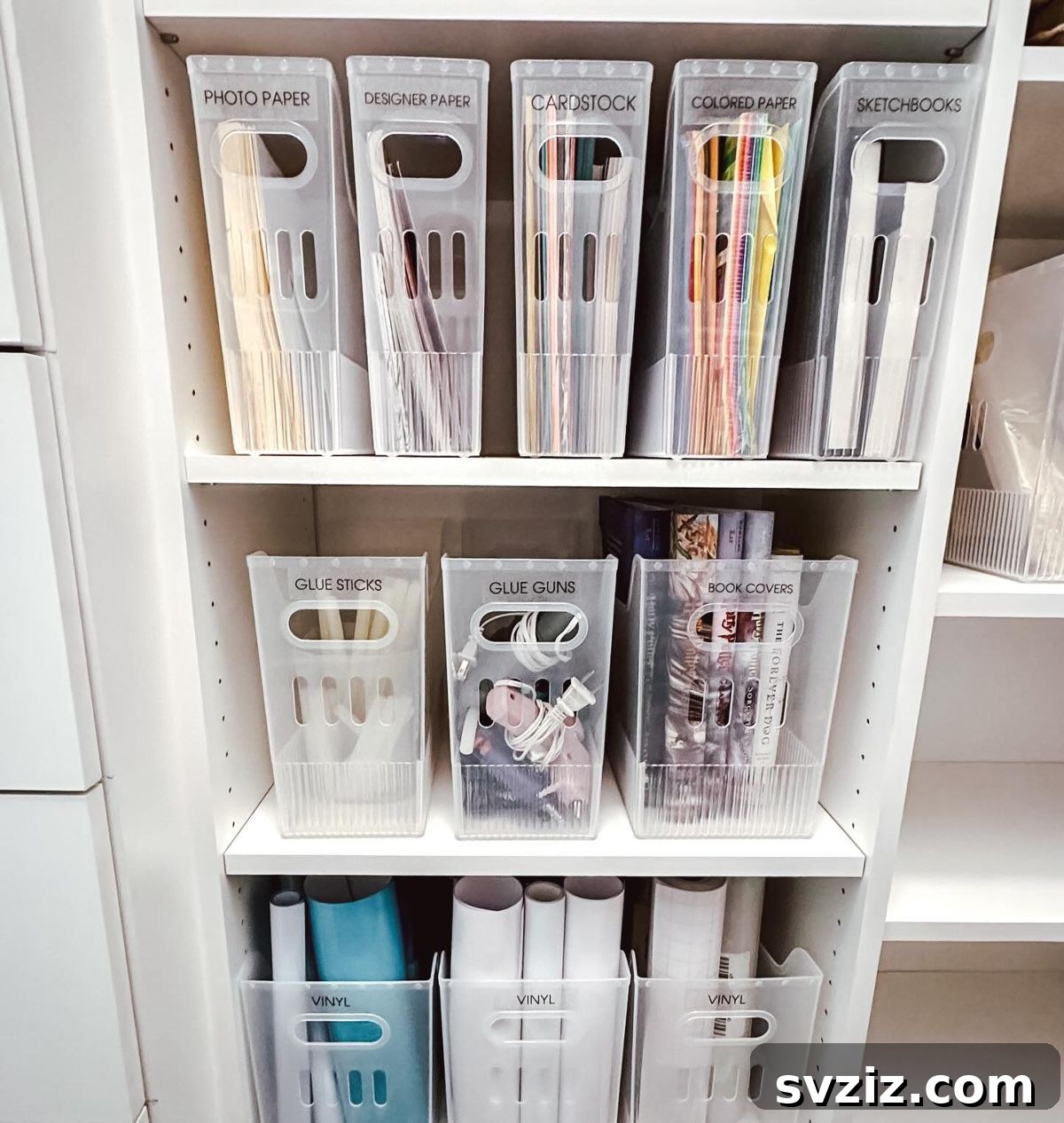 31 Genius Vertical Storage Hacks 22 Multi-purpose bins stacked for organized vertical storage