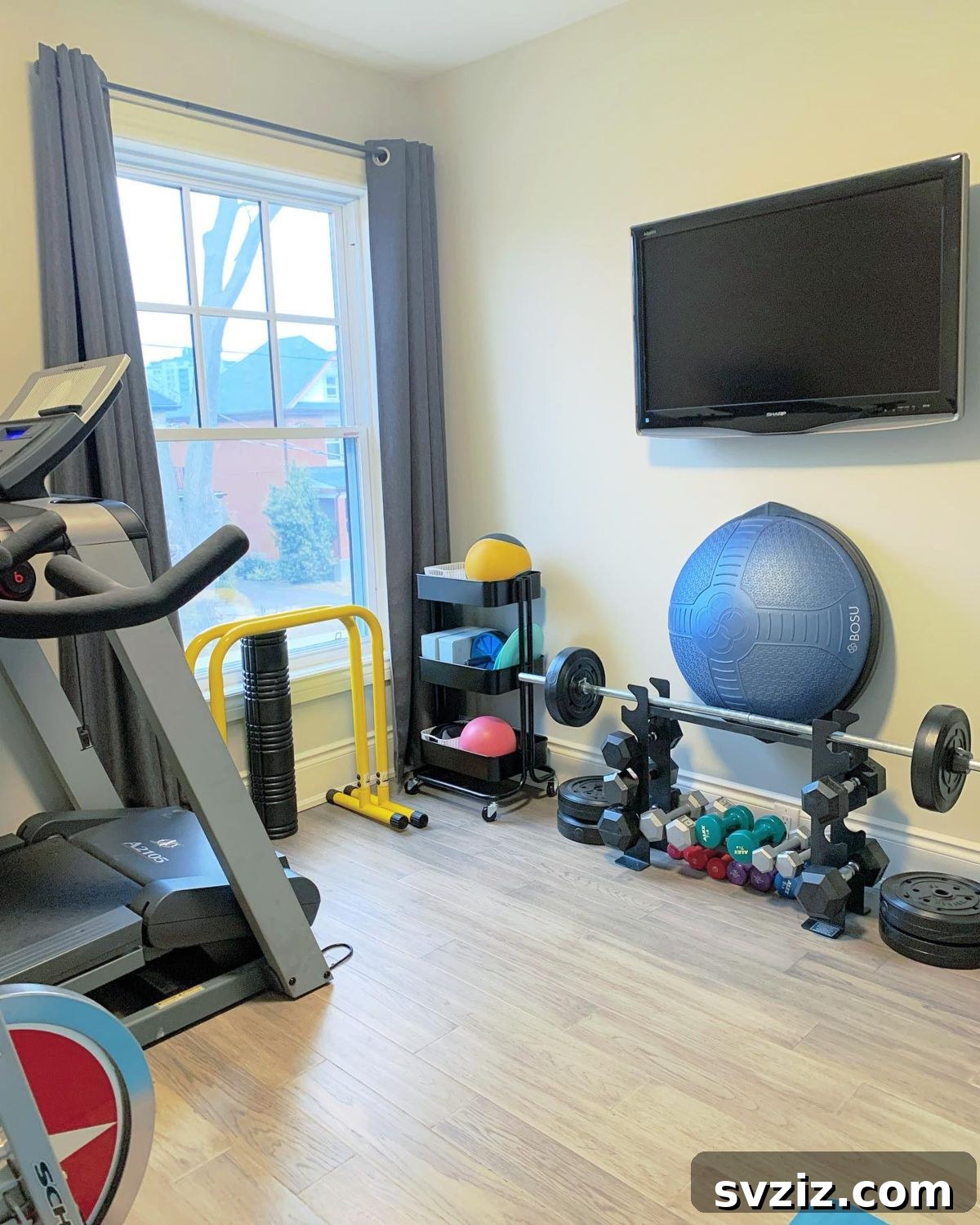 31 Genius Vertical Storage Hacks 25 Vertical gym storage for dumbbells and yoga mats in a home gym