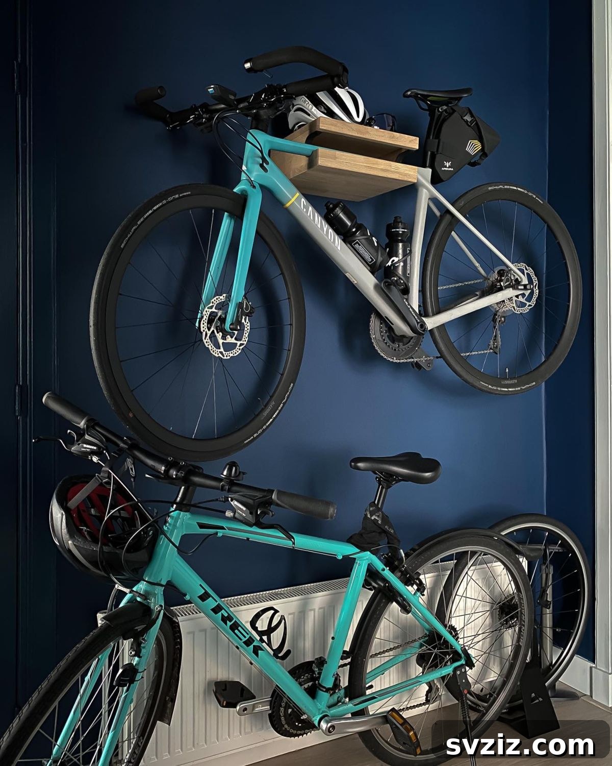 31 Genius Vertical Storage Hacks 8 Wall-mounted bike hanger for vertical bicycle storage