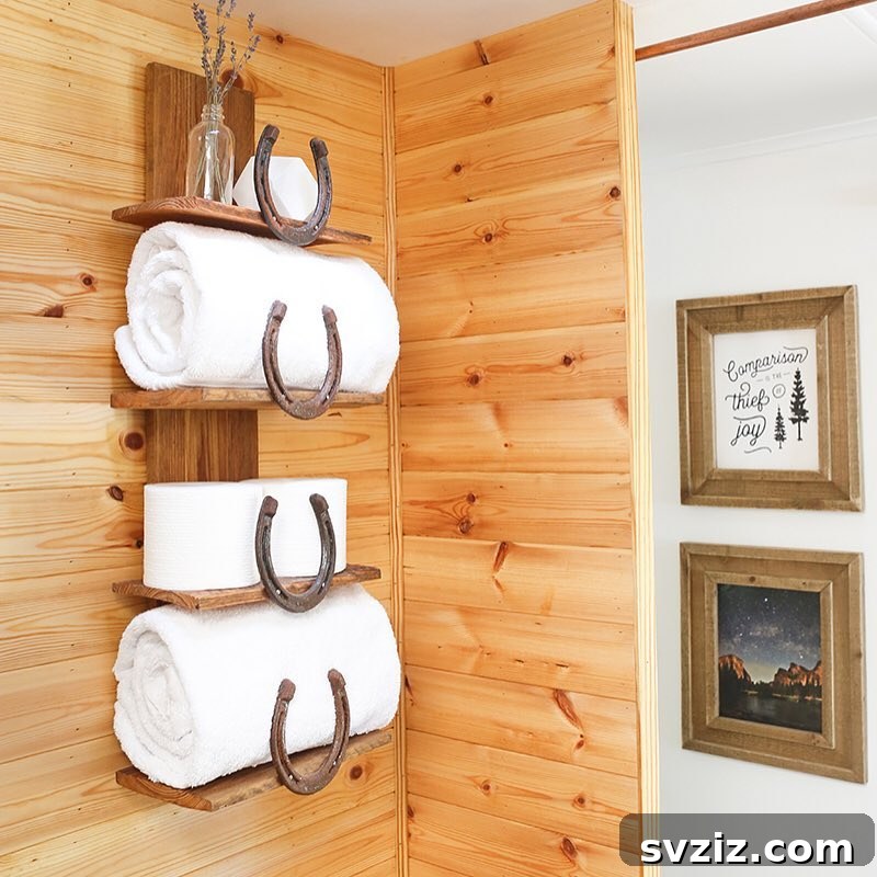 31 Genius Vertical Storage Hacks 9 Wall-mounted towel storage for a tidy bathroom