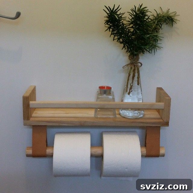 IKEA BEKVÄM spice rack as a toilet paper dispenser