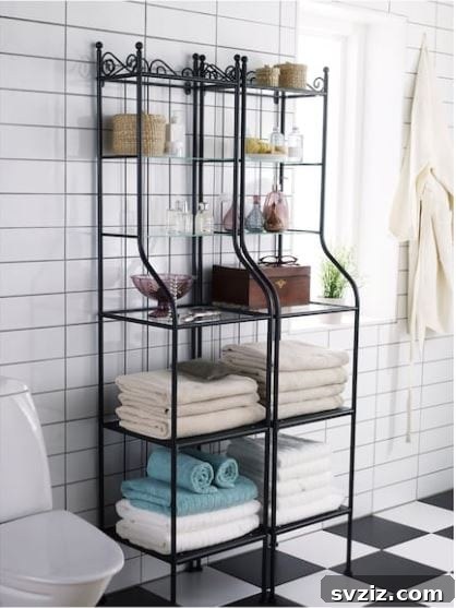 IKEA RÖNNSKÄR shelving unit for bathroom storage