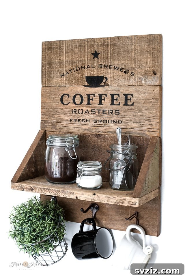 Design Your Organized Oasis: Stylish DIY Projects 19 coffee station