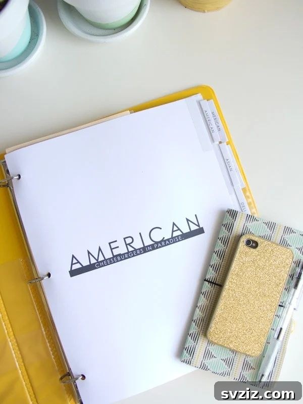 Design Your Organized Oasis: Stylish DIY Projects 4 Takeout Menu Organizer