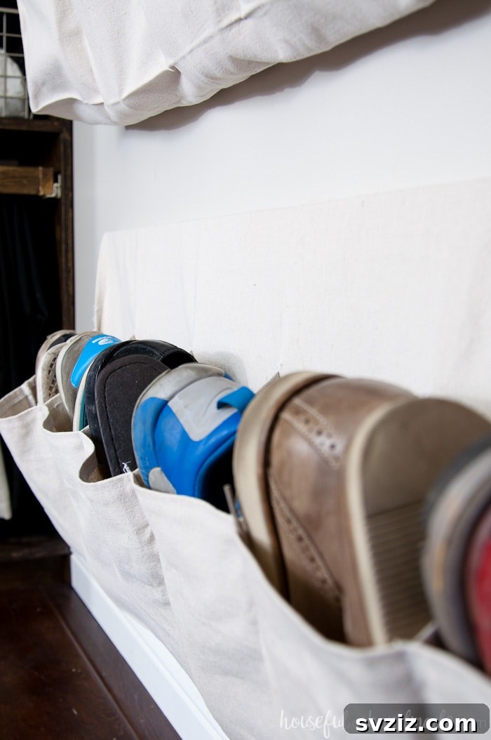 Design Your Organized Oasis: Stylish DIY Projects 9 Hanging Shoe Storage
