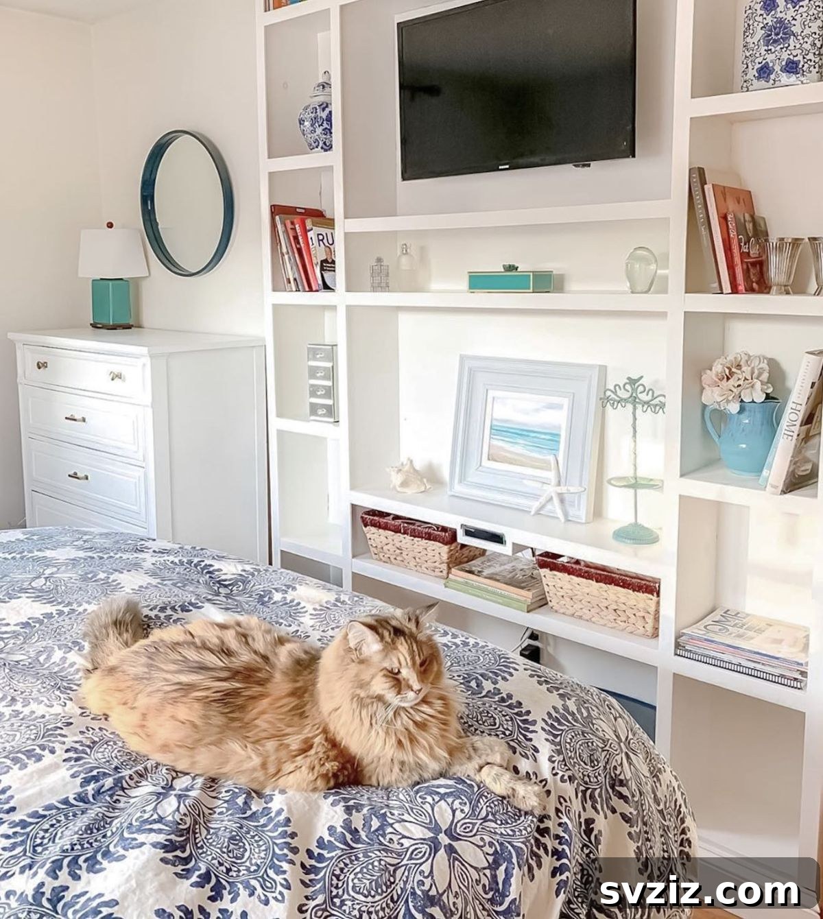 built in shelves