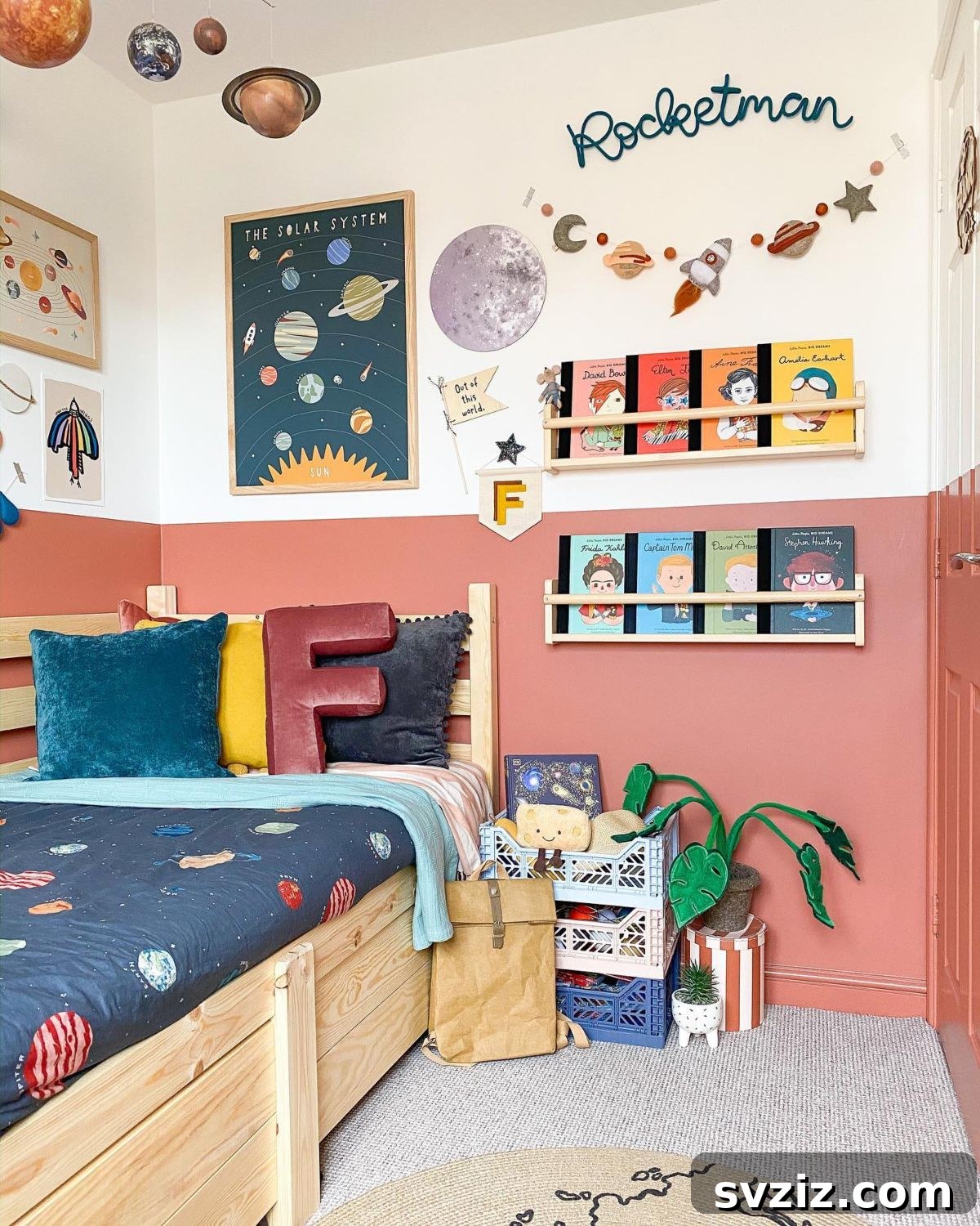 floating bookshelves