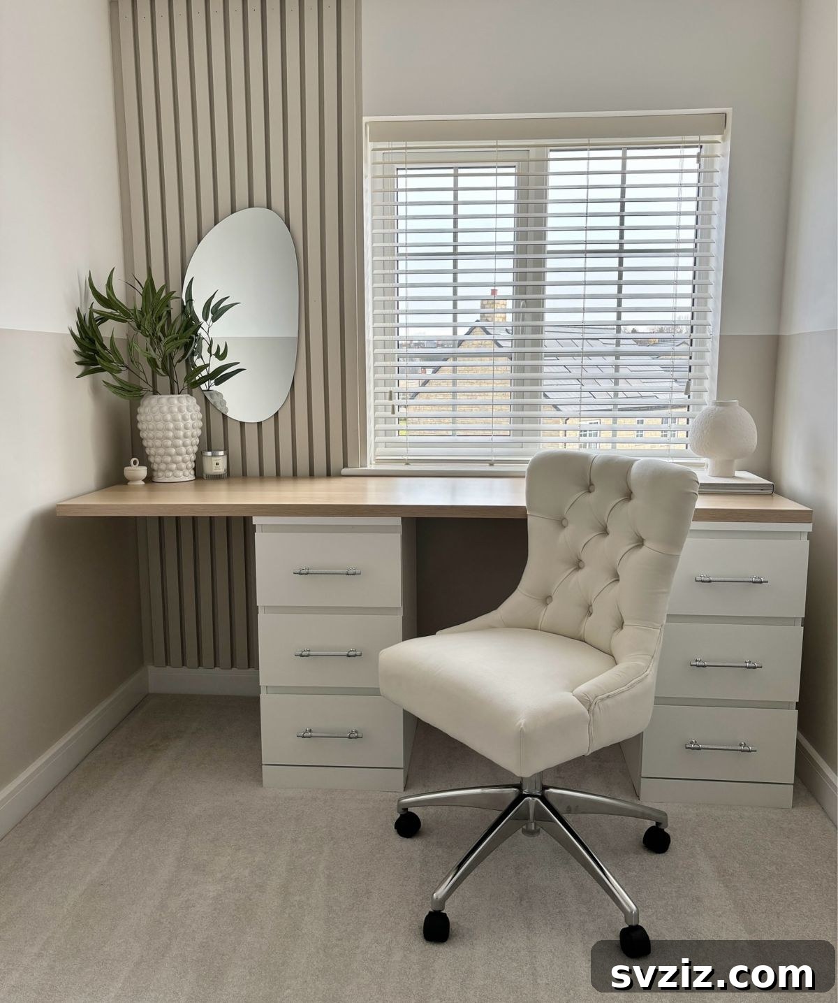 21 Genius IKEA Transformations for Your Home 18 IKEA Malm drawers combined with a tabletop to create a spacious custom office desk