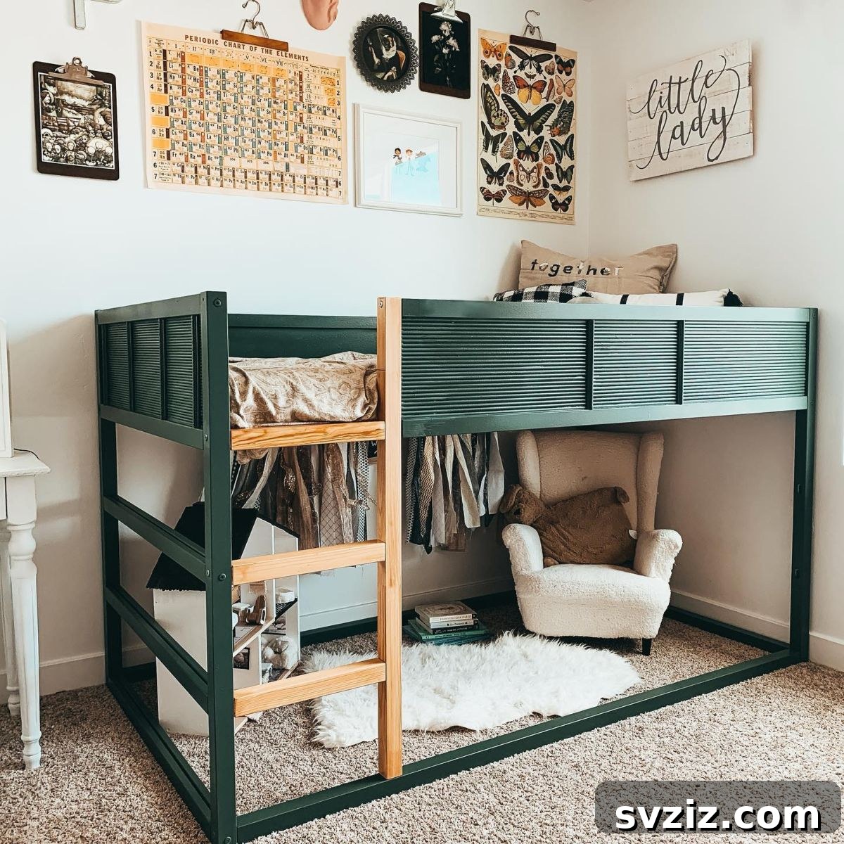 21 Genius IKEA Transformations for Your Home 23 IKEA Kura reversible bed transformed into a creative loft bed with play area underneath