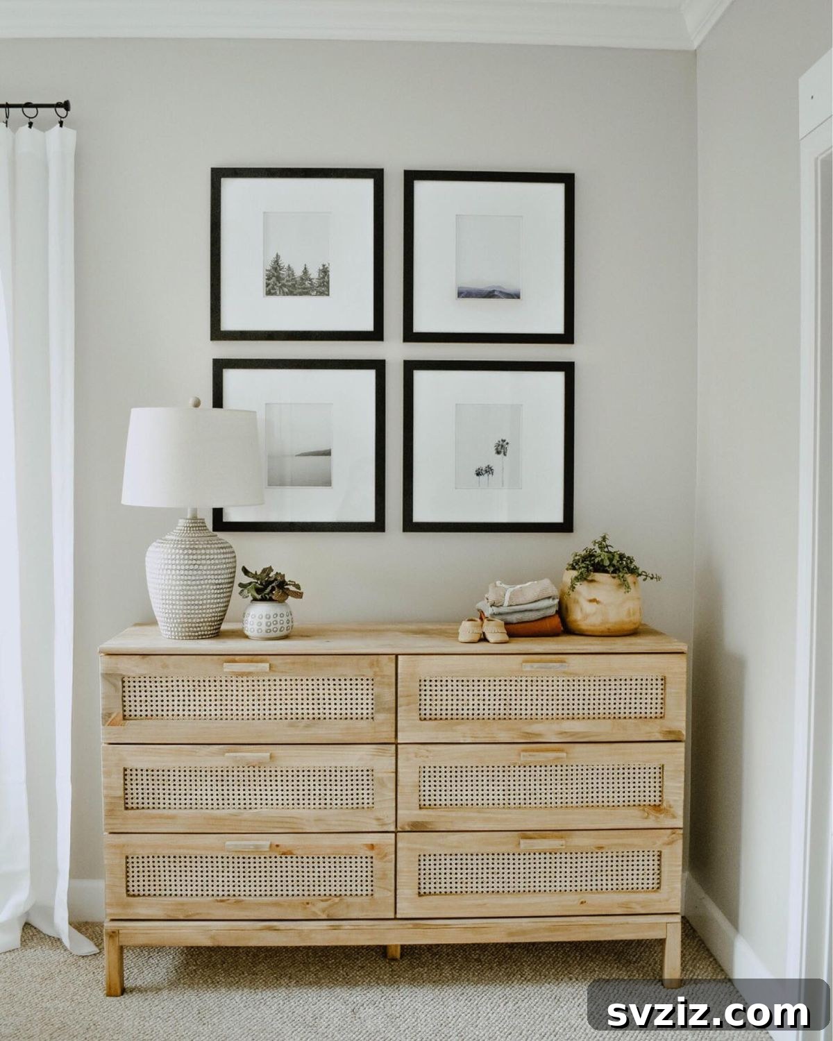 21 Genius IKEA Transformations for Your Home 9 IKEA Tarva dresser customized with cane webbing and weathered oak stain for a nursery