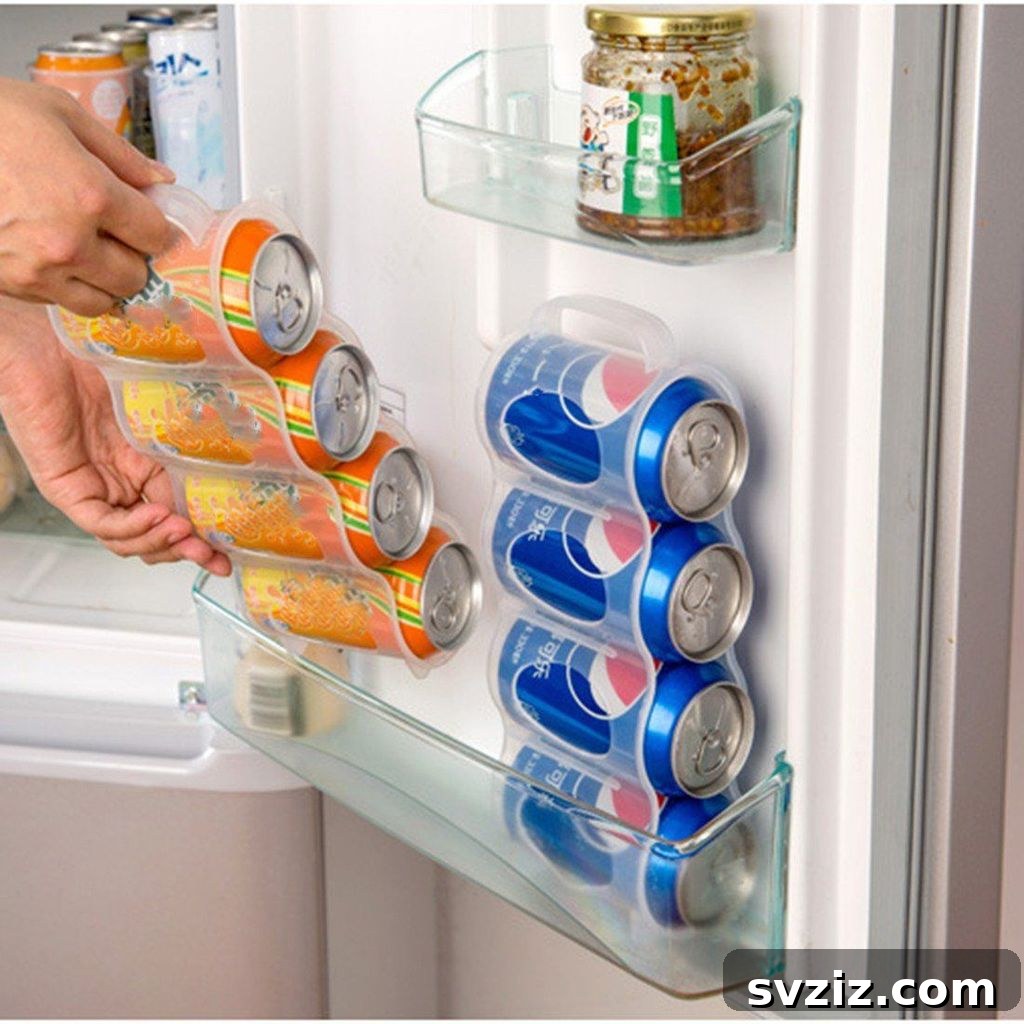 18 Smart Fridge Organization Secrets 18 Can Organizers for Refrigerator Space Saving