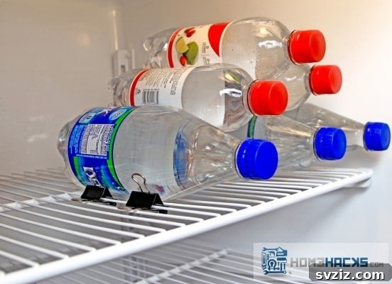 18 Smart Fridge Organization Secrets 5 Organize Bottles with Binder Clips
