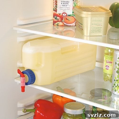 18 Smart Fridge Organization Secrets 7 Drink Dispenser for Chilled Beverages