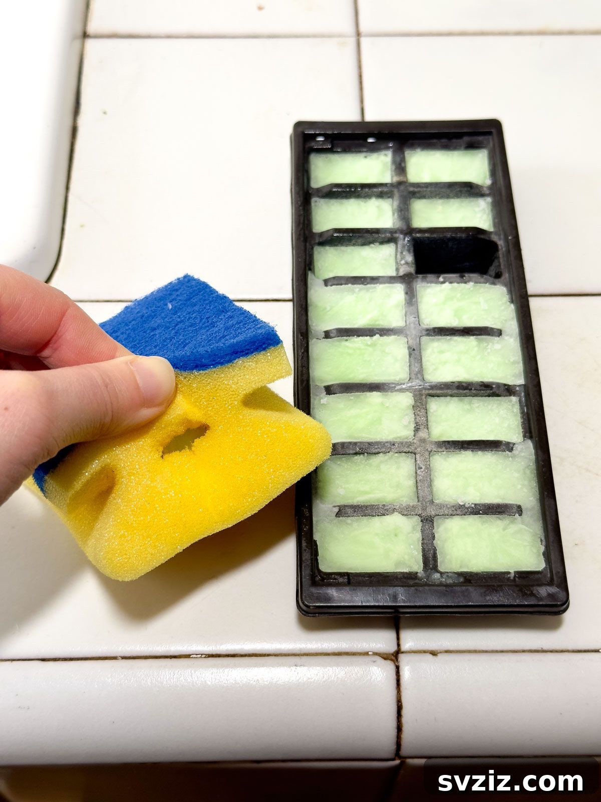 Store Dishwashing Liquid Inside a Sponge