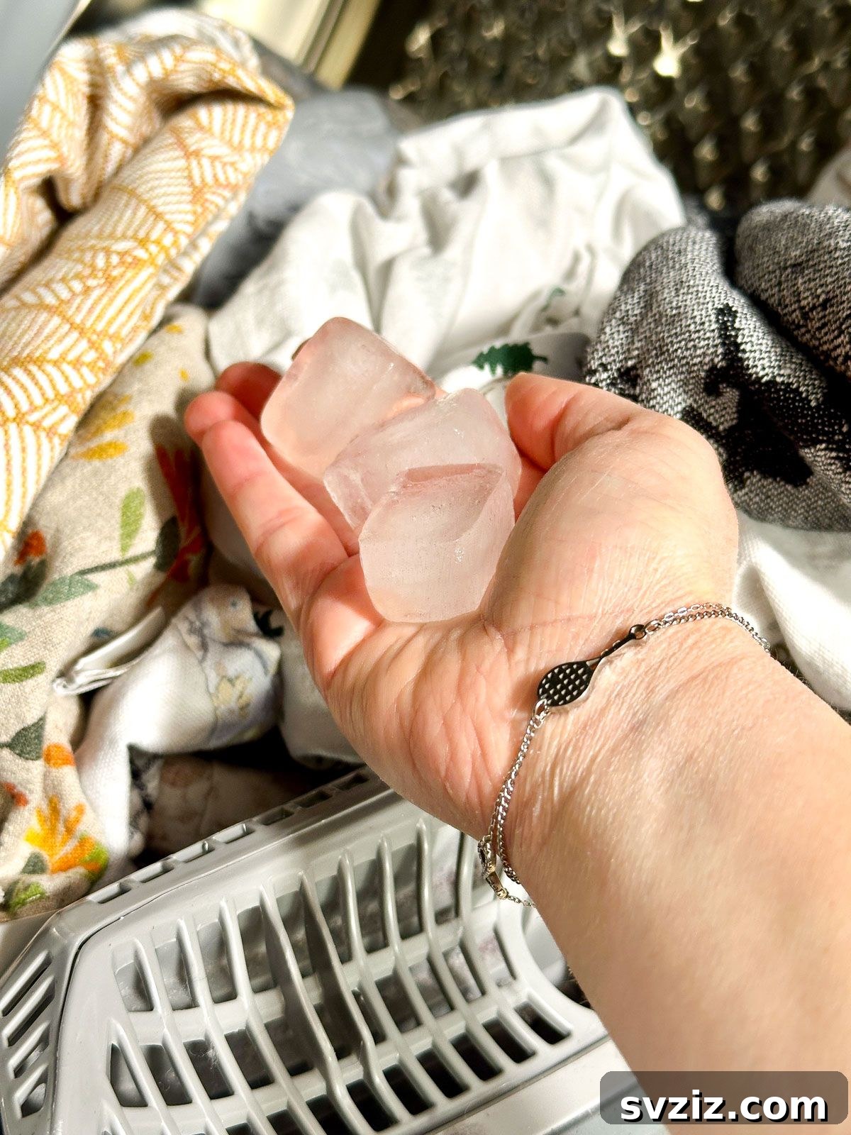 Remove Wrinkles by Adding Ice Cubes to the Dryer