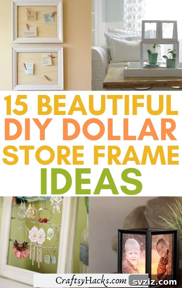 dollar store frame ideas