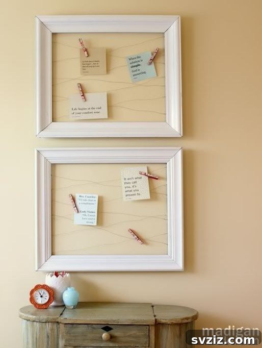 Open frame wire memo board for organization