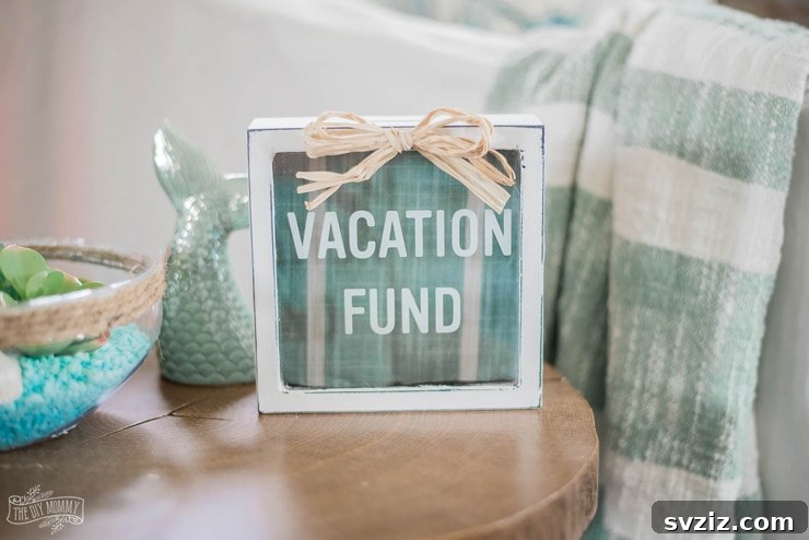 DIY summery photo frame with beach theme