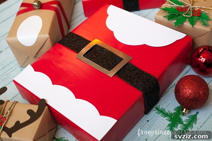 20 Creative Christmas Gift Wrapping Designs 16 DIY santa package