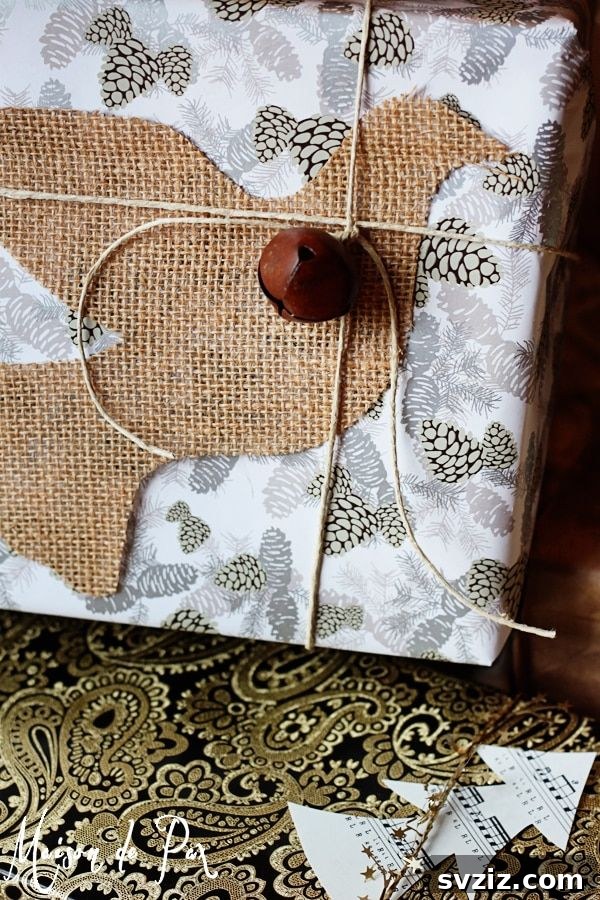 20 Creative Christmas Gift Wrapping Designs 21 burlap wrapping paper