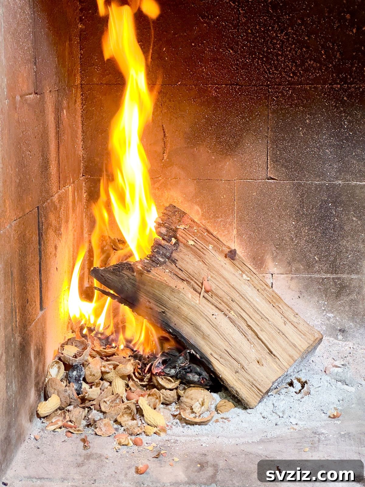 Eco-friendly fire starter using nutshells