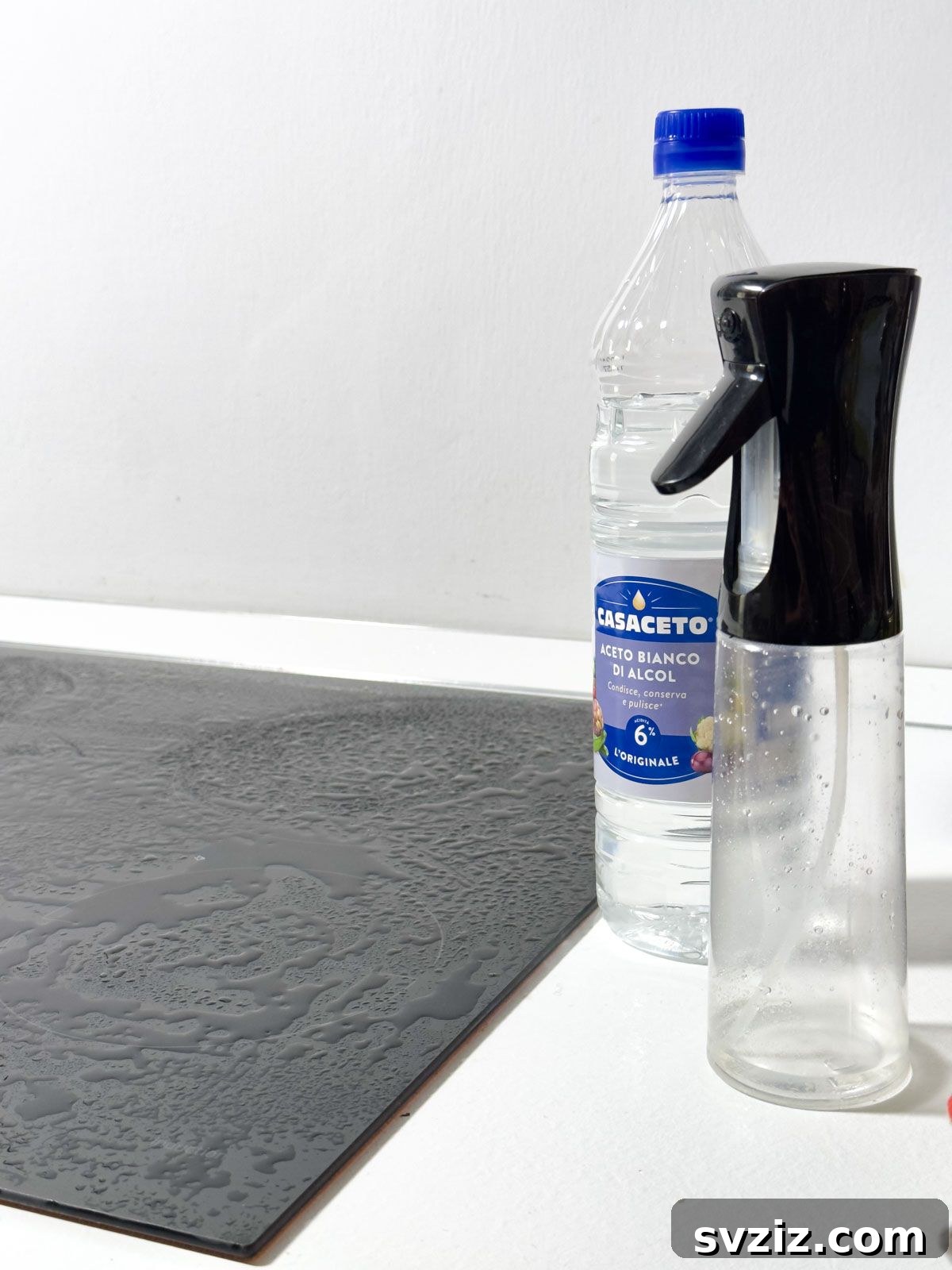 Remove Hard Water Stains from Cooktop with Vinegar