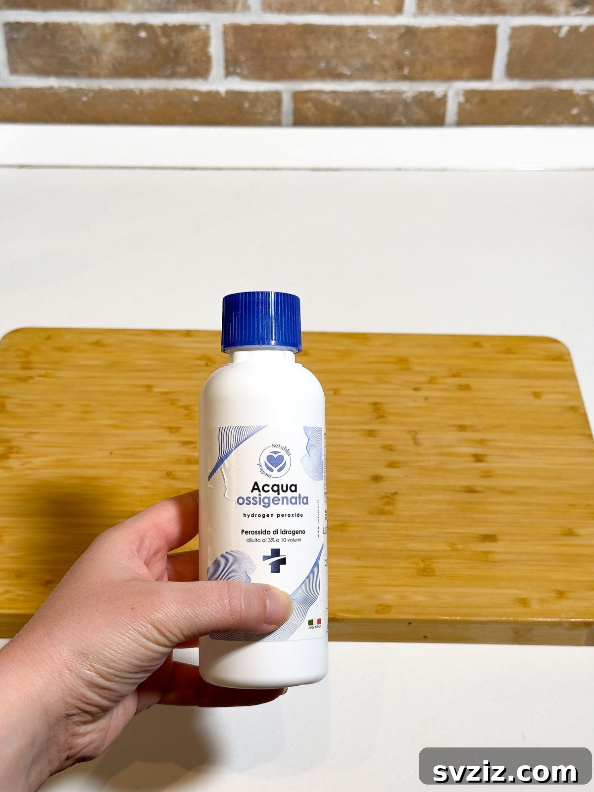 Disinfect Cutting Board with Hydrogen Peroxide