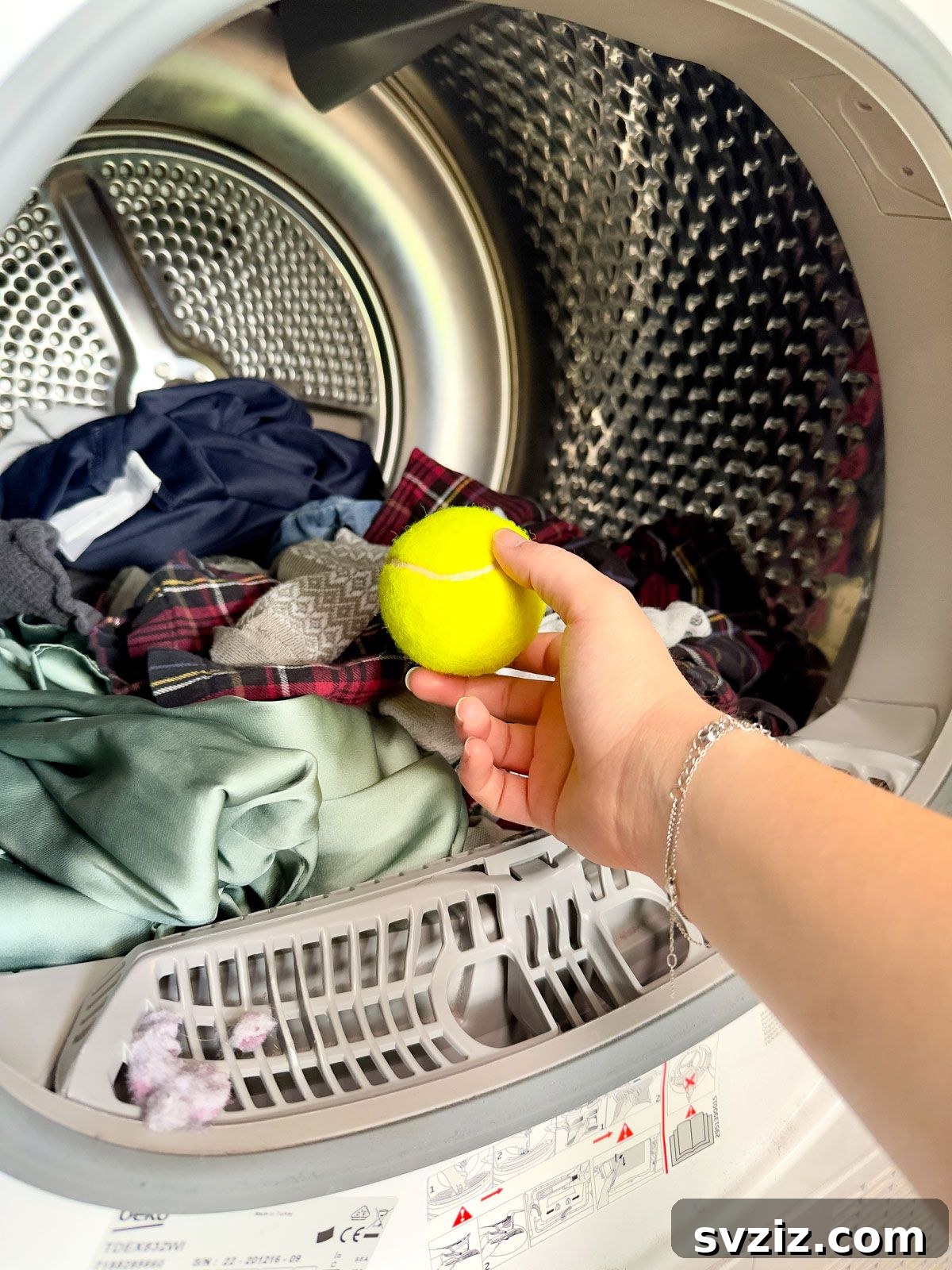 Dry Clothes Faster with Tennis Ball in Dryer