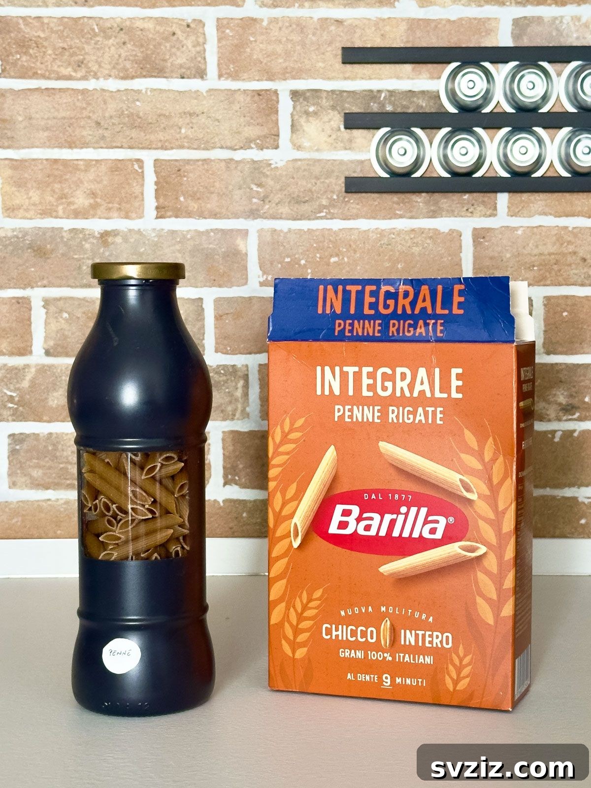 Store Dry Food in Glass Bottles or Containers - pantry organization ideas